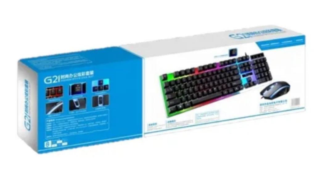 Teclado Gamer Retroiluminado + Mouse