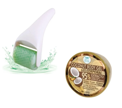 Gel Corporal De Coco Y Argán + Rodillo Frio