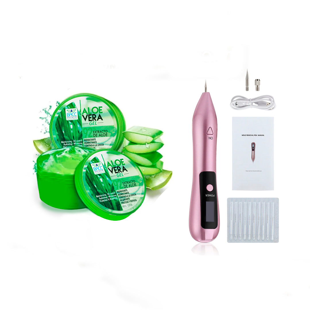 Cauterizador de Verrugas y lunares + Gel de Aloe vera