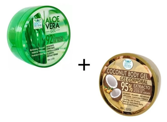 Gel Aloe Vera 400 Ml + Gel Coco Y Aceite De Argán 400 Ml
