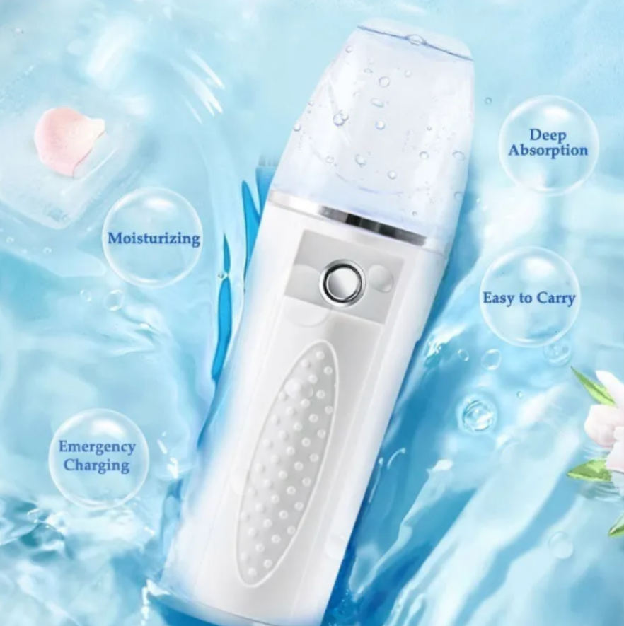 Vaporizador Facial Ultrasonido Luz Led 30ml