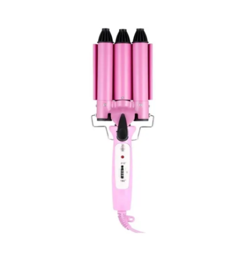 Rizador De Cabello 3 Barriles Pinza Onduladora