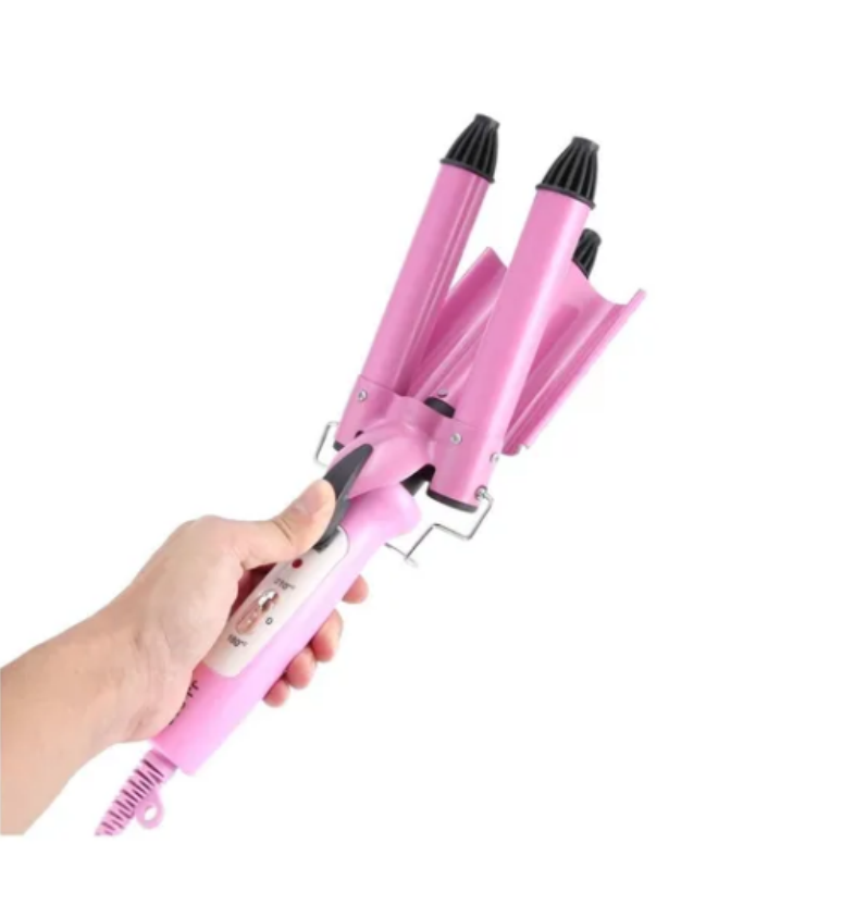 Rizador De Cabello 3 Barriles Pinza Onduladora
