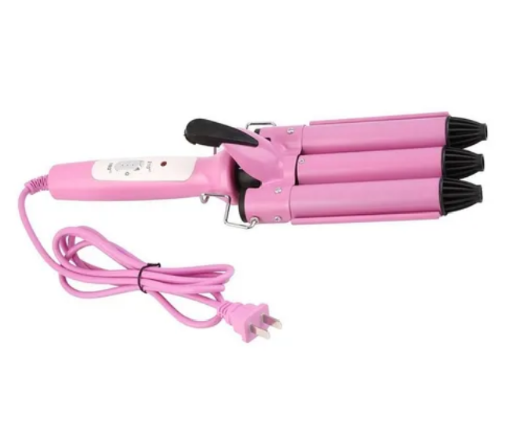 Rizador De Cabello 3 Barriles Pinza Onduladora