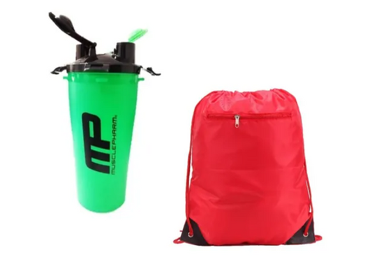 Shaker Profesional 700 Ml Musclepharm + Tula Deportiva
