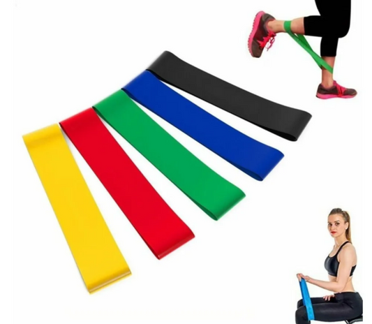 Bandas Elásticas X 5 Unidades 5 Resistencias Diferentes
