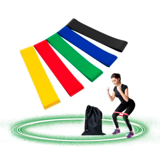 Bandas Elasticas 5 Resistencias Con Estuche