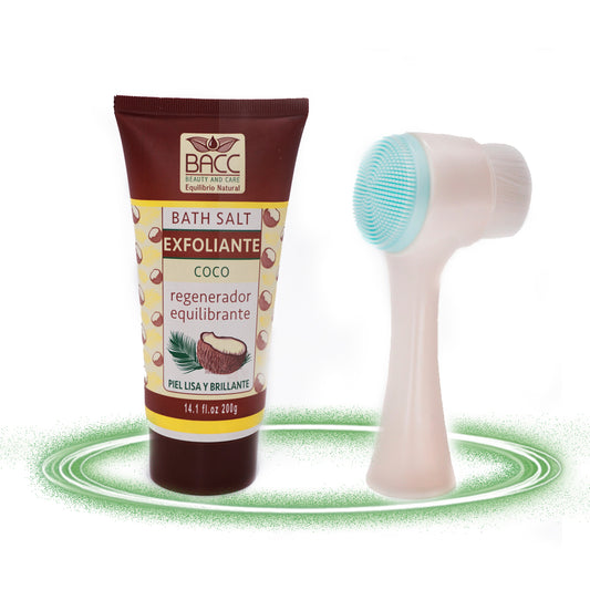 Exfoliante Facial Coco + Cepillo Manual