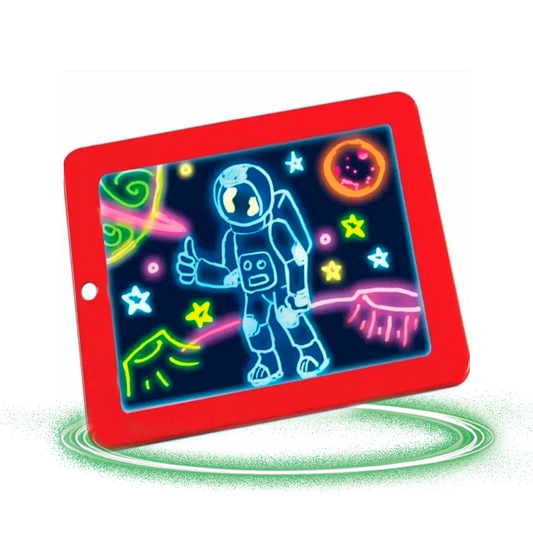 Tableta De Dibujo Con Luz Led Magic Pad 3 Marcadores Gratis