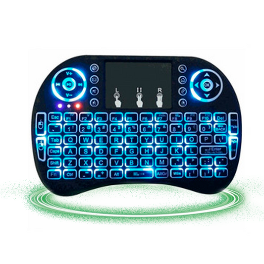 Mini Teclado Inalámbrico Retroiluminado Led