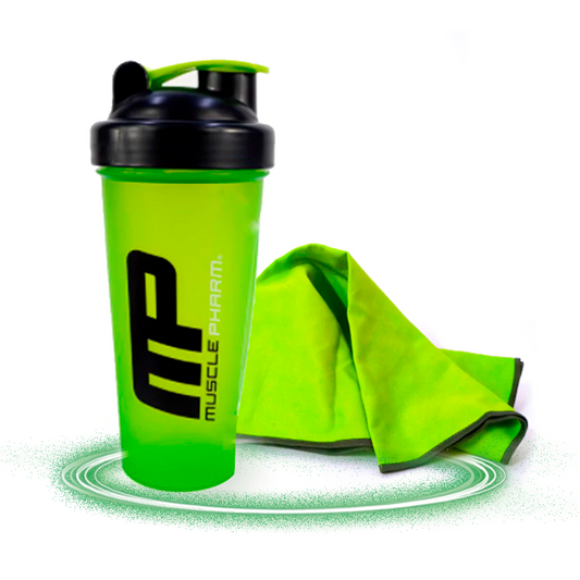 Shaker Profesional 700 Ml Musclepharm  + Toalla Microfibra Mantta