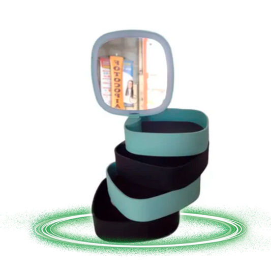 Organizador Con Espejo Luz Led Recargable