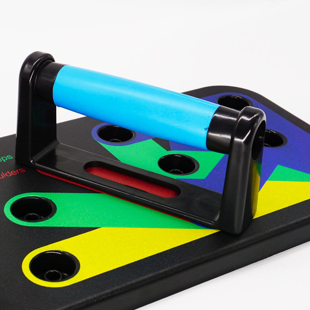 PROMO Tabla Push Up  Flexiones + Rodillo Abdominal + Banda Elastica