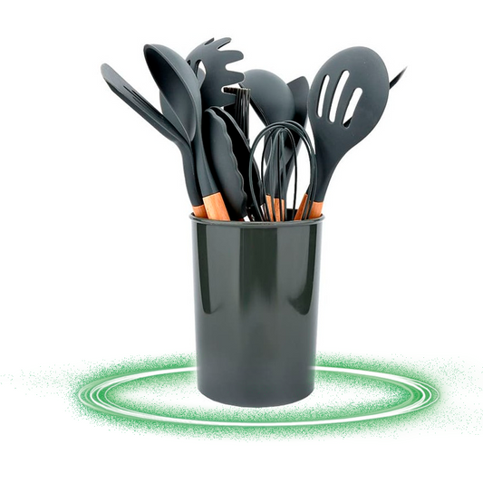 Set De 11 Utensilios De Cocina Silicona Resistentes Al Calor