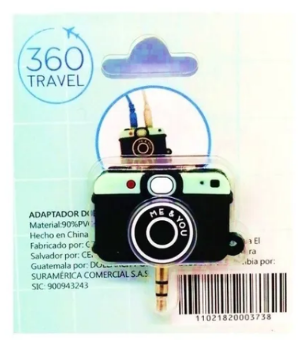 Mini Adaptador Doble Para Audifonos