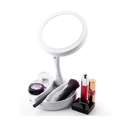 Espejo Led Doble Y Plegable Portatil