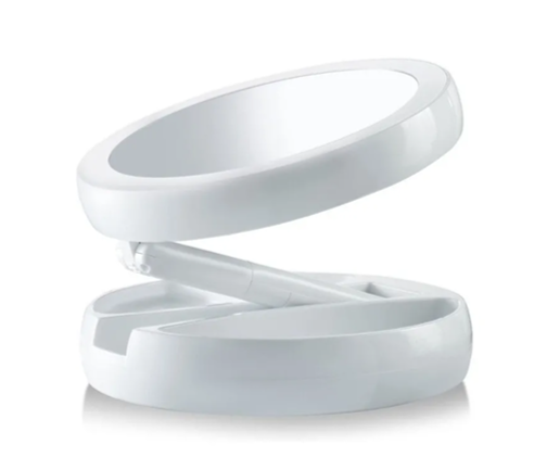 Espejo Led Doble Y Plegable Portatil