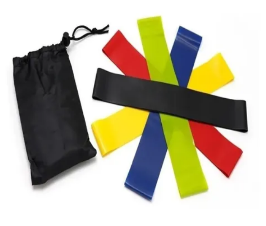 Rueda Rodillo Abdominal + Bandas Elásticas X 5 Unidades