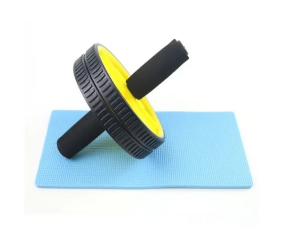 Rueda Rodillo Abdominal + Bandas Elásticas X 5 Unidades