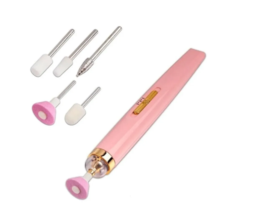 Pulidor Lima De Uñas Eléctrico Recargable 5 Cabezas Luz Led