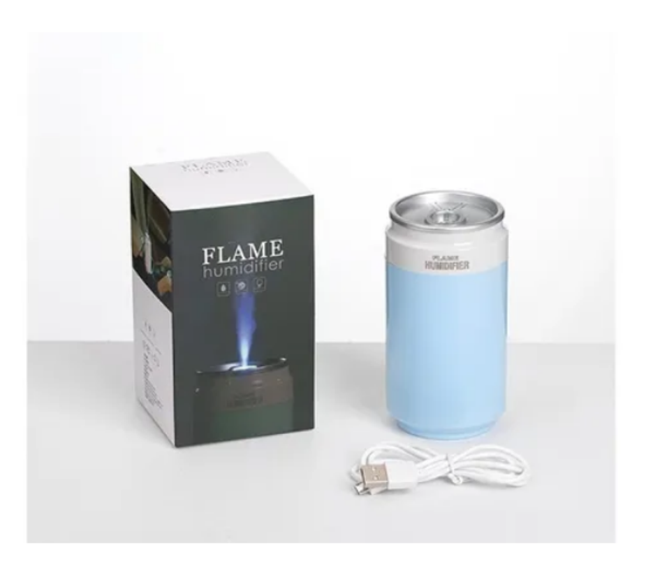 Humidificador Purificador De Aire De Llama + Esencia