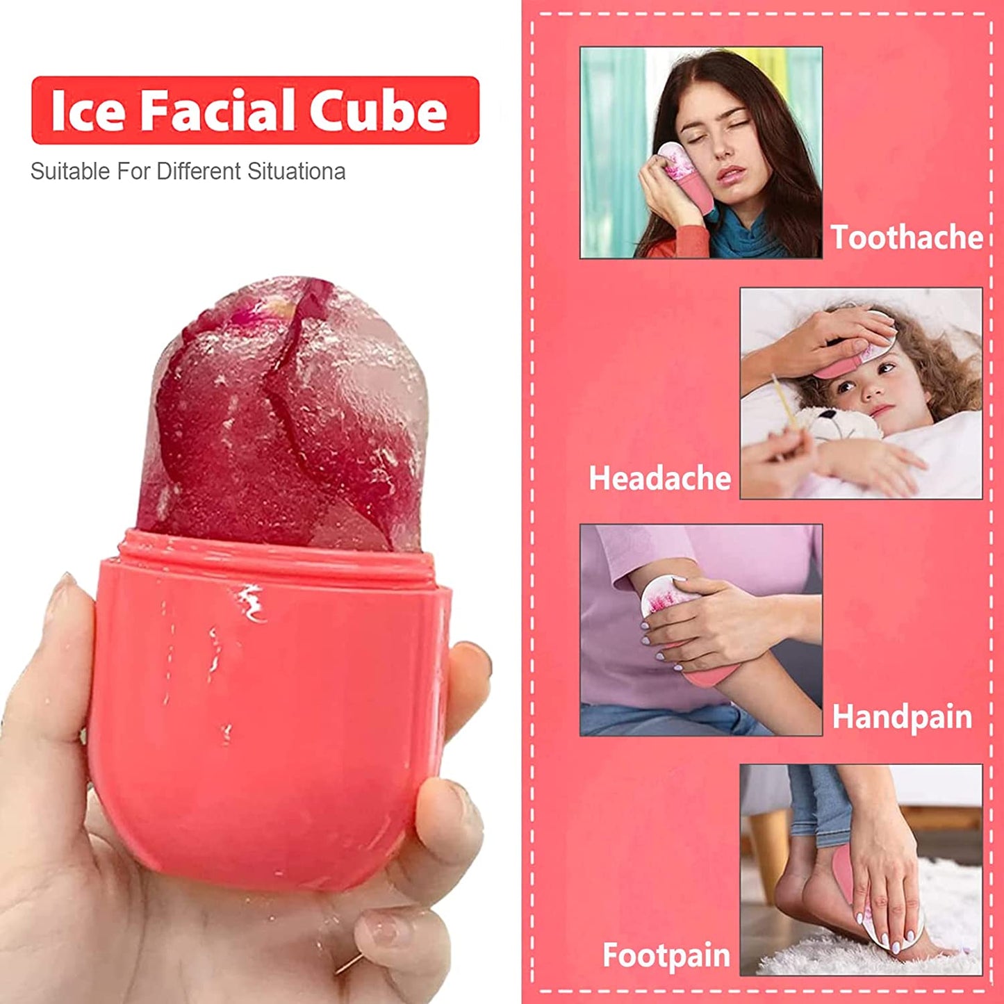 Molde De Silicona Hielo- Facial / Ice Roller