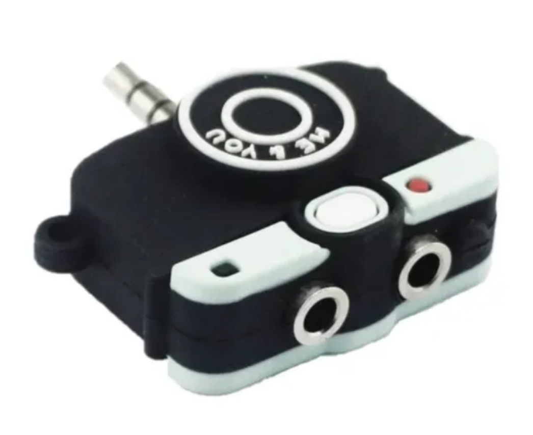 Mini Adaptador Doble Para Audifonos