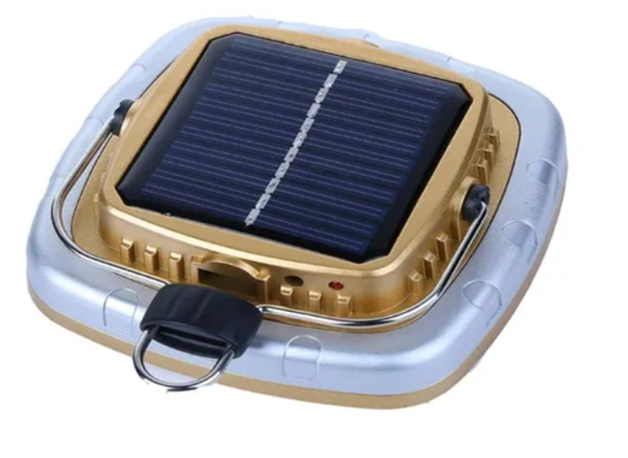 Lampara Solar Recargable Con Panel Solar Y Puerto Usb