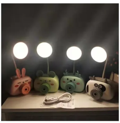 Lampara Led Escritorio Portátil Recargable Con Tajalápiz