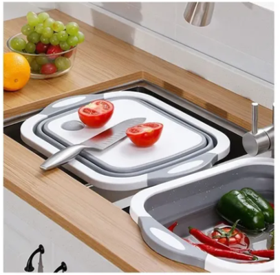 Tabla 4 En 1 Multiuso Bandeja Escurridor Cajón Plegable