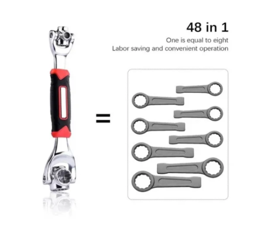 Llave Inglesa Multiusos 48 En 1 Tuercas Tornillos