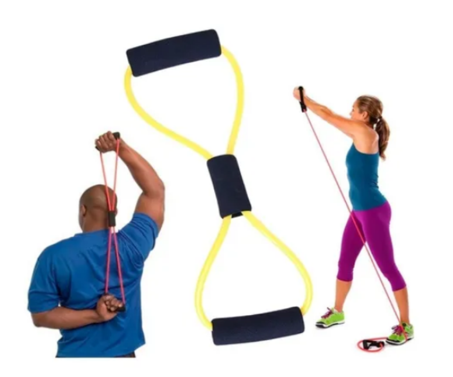 Bandas Elásticas Resistencia Y Tubulares + Rueda Abdominal