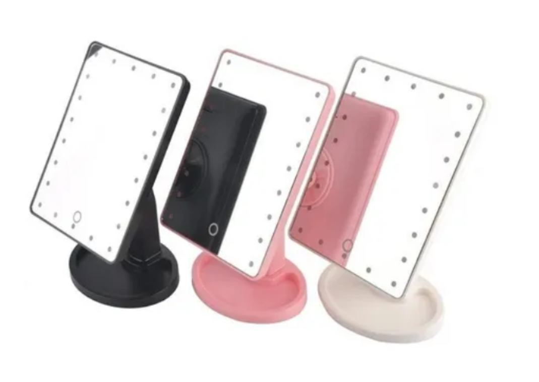 Espejo Maquillaje Luz Led Touch Cable Usb