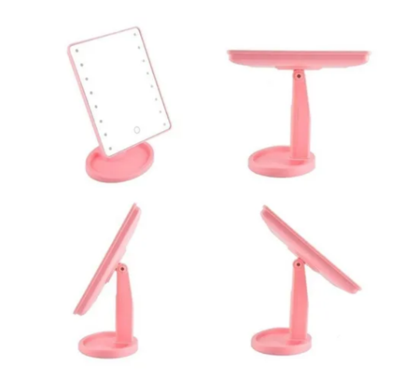 Espejo Maquillaje Luz Led Touch Cable Usb