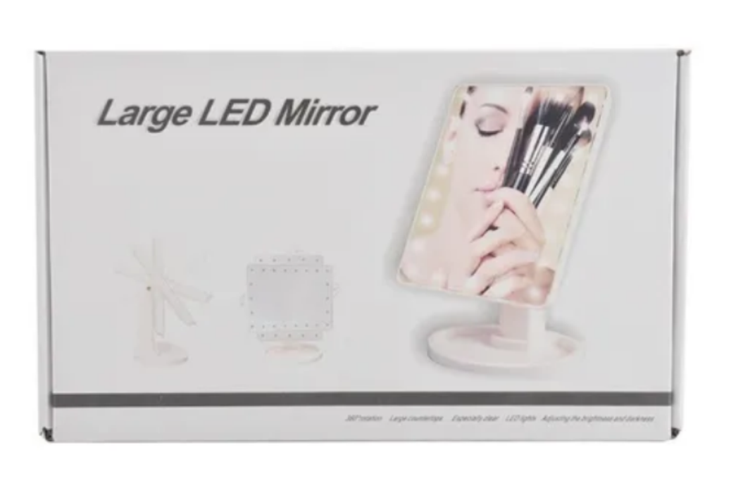 Espejo Maquillaje Luz Led Touch Cable Usb