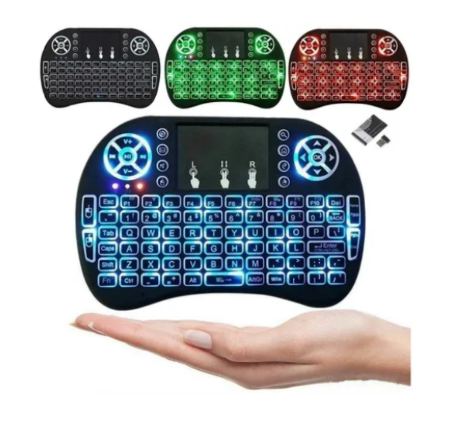 Mini Teclado Inalámbrico Retroiluminado Led
